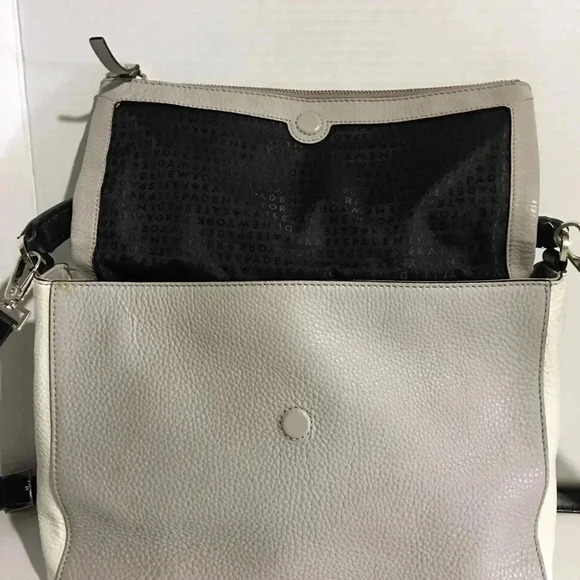 Kate Spade crossbody grey/white/ black crossbody - Picture 7 of 8